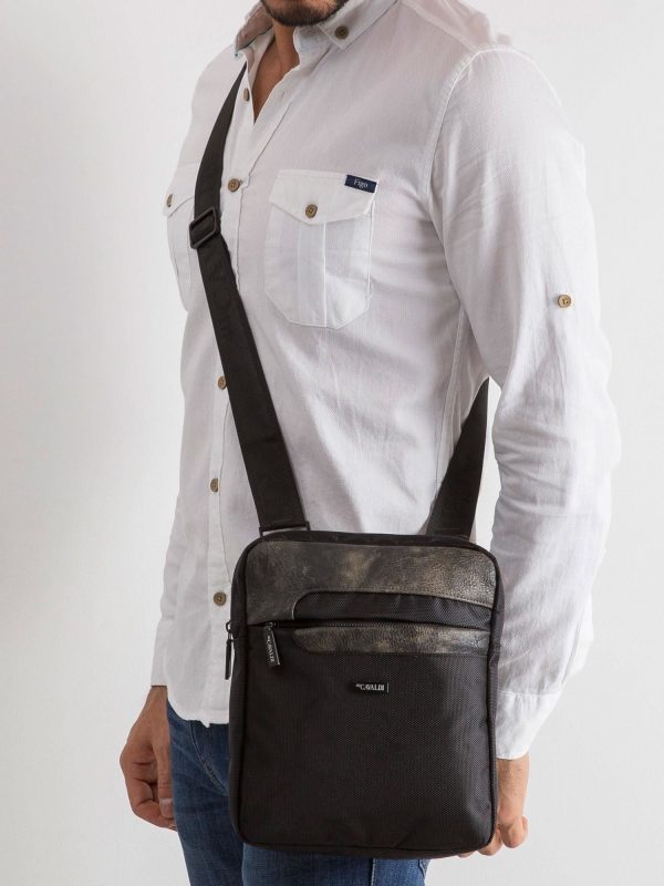 Men's fabric bag black