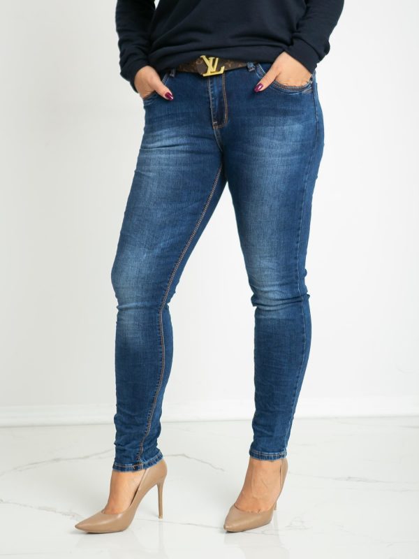 Blue plus size jeans Delicate