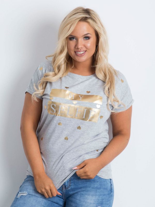 Gray t-shirt Absolute PLUS SIZE