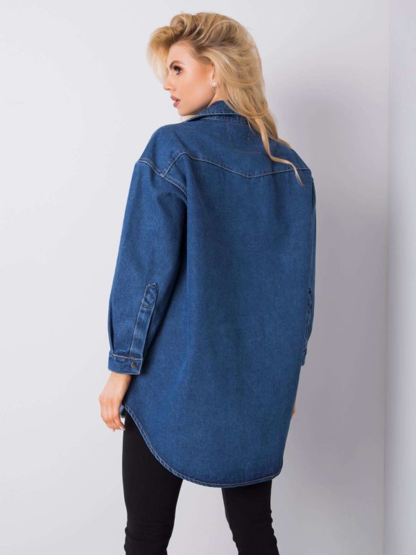 Ricarda blue jeans shirt RUE PARIS