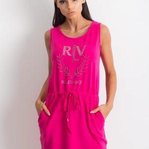 Fuchsia Embellishment Dress