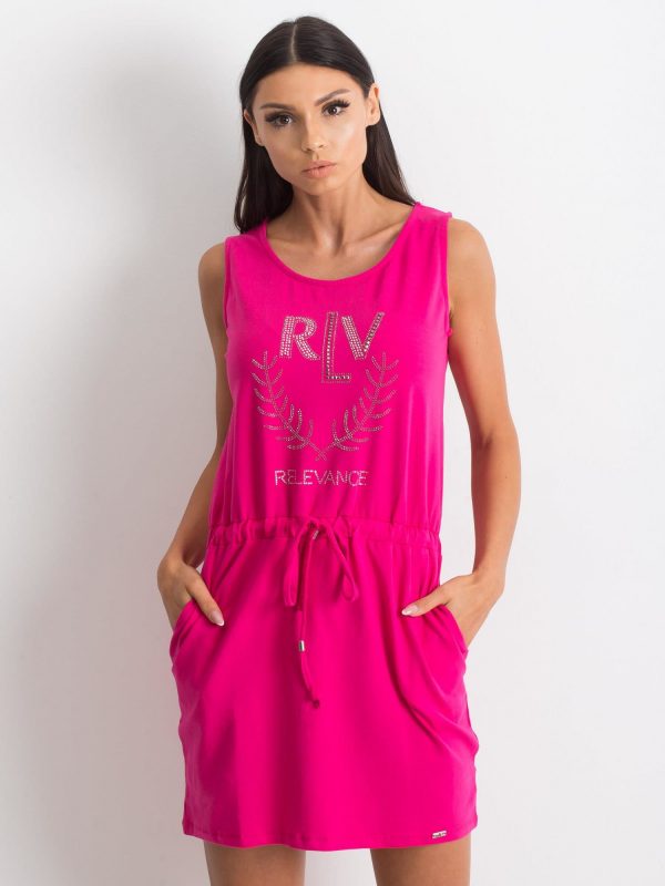 Fuchsia Embellishment Dress