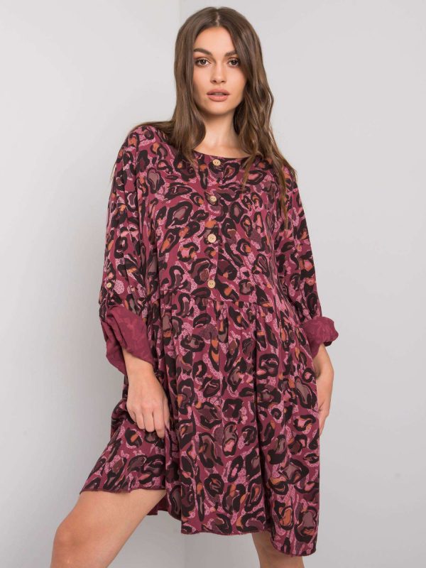 Earlene pink viscose dress