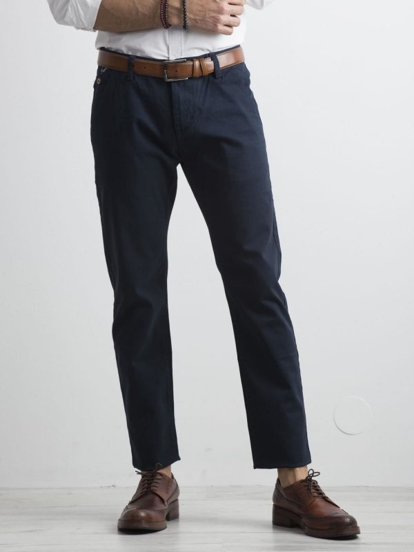 Men's navy blue chinos