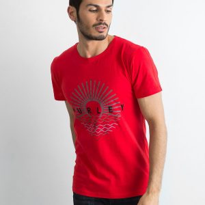 Red Men's Cotton T-Shirt