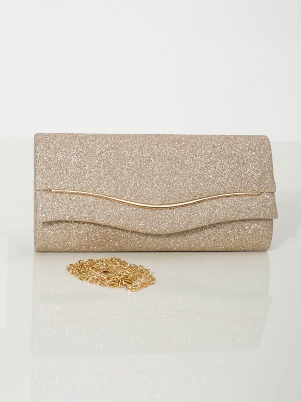 Light Gold Olong Formal Purse