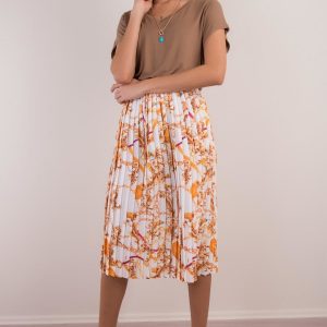 Ecru pleated skirt BSL