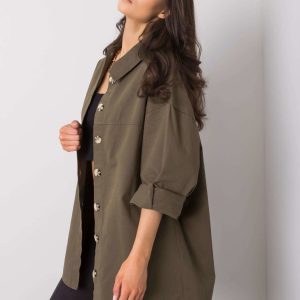 Khaki shirt Marissa RUE PARIS