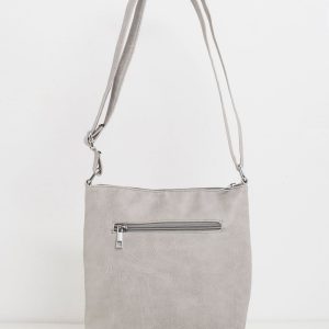 Grey eco-leather handbag