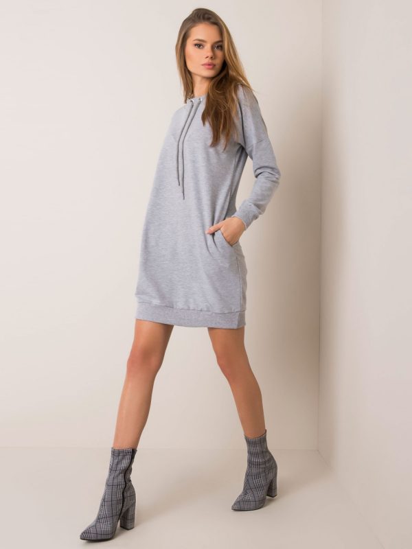 Grey melange dress Nessa RUE PARIS