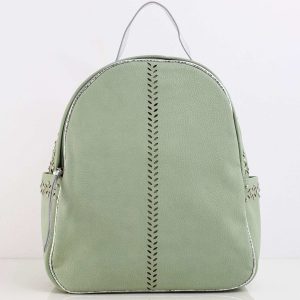 Green Eco Leather Backpack