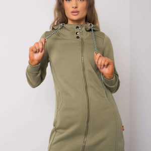 Khaki Cotton Hoodie Hensley