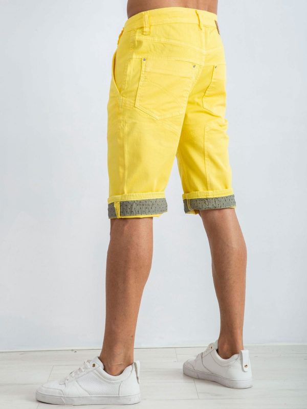 Yellow Melrose Men's Shorts