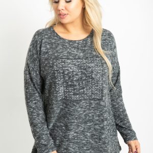 Bertha Plus Size Graphite Blouse