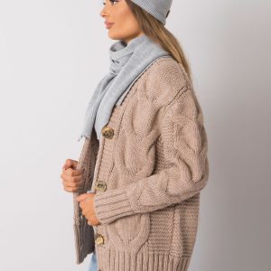 Gray knitted winter set RUE PARIS