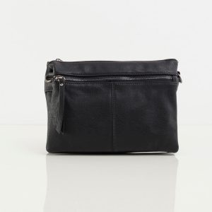 Black Eco-Leather Olong Handbag