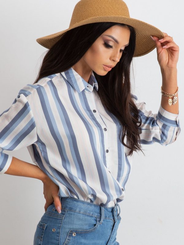 White and blue Entrancing shirt