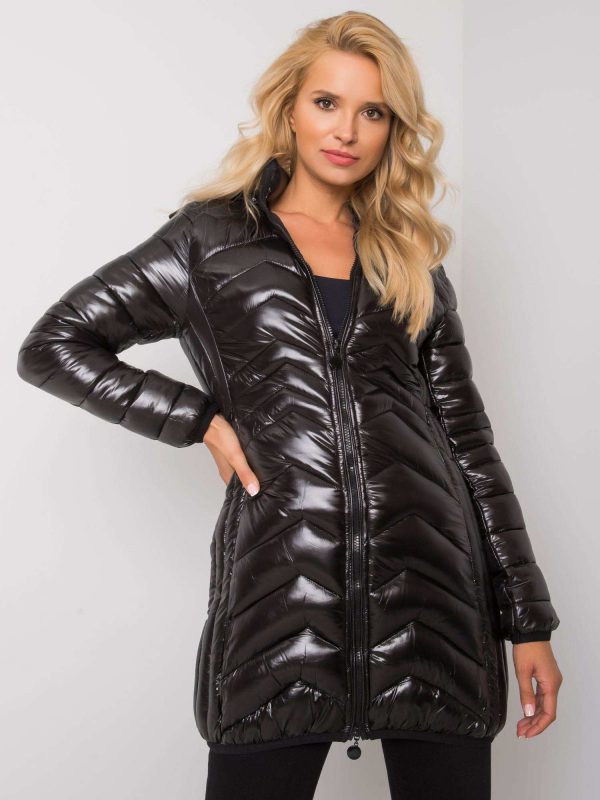 Black jacket with detachable hood Allura