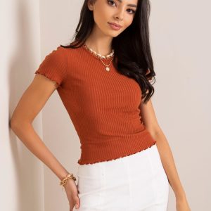 Alexa RUE PARIS light brown blouse