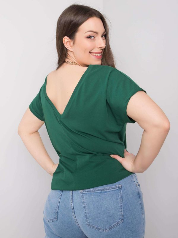 Dark Green T-Shirt Plus Size Beverly