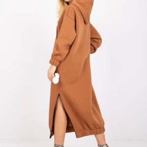 Light brown long tracksuit dress Bilbao