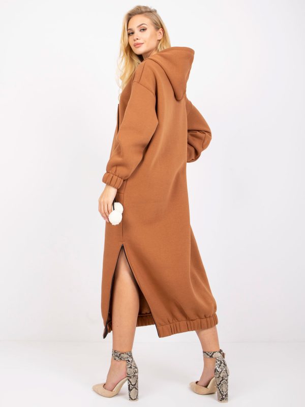 Light brown long tracksuit dress Bilbao