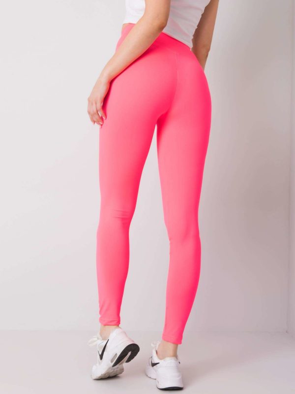 Fluo Pink Sports Leggings Leffy