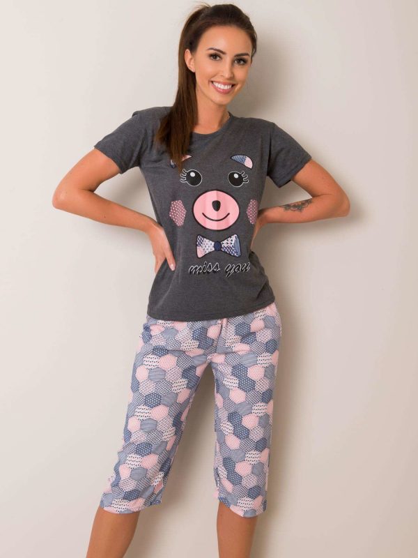 Graphite Printed Pyjamas