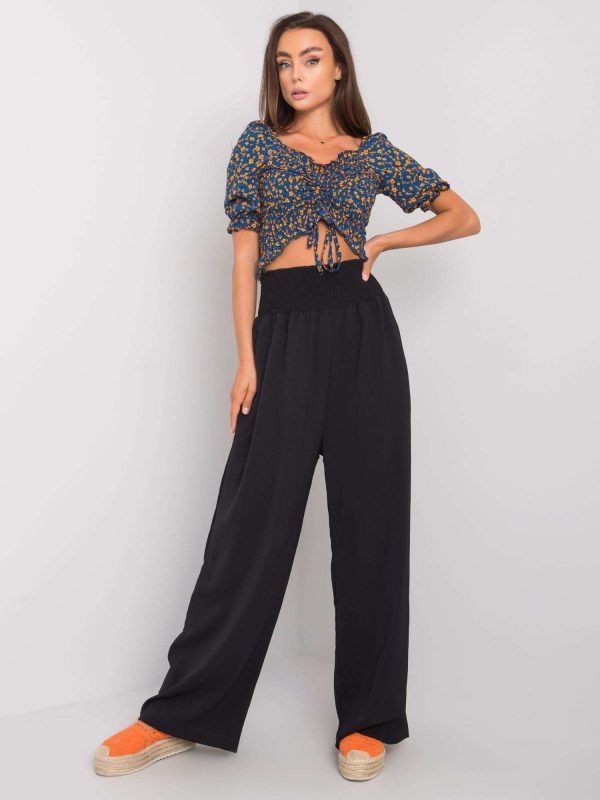 Lareen RUE PARIS black wide pants