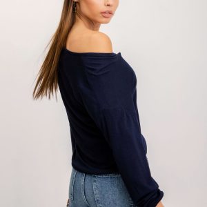 RUE PARIS Navy blue blouse Jules