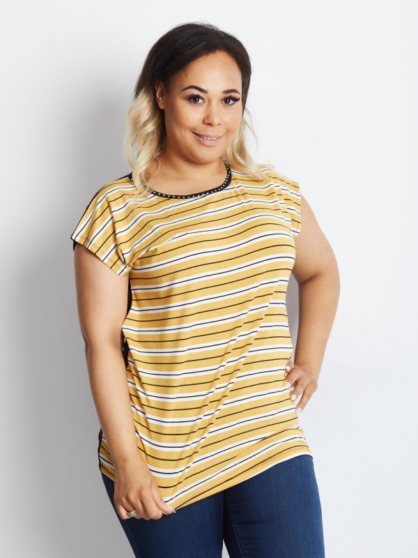 Yellow t-shirt plus size Balanced