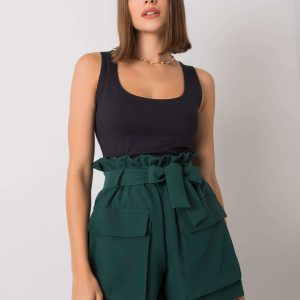 Dark green shorts with pockets Destinee