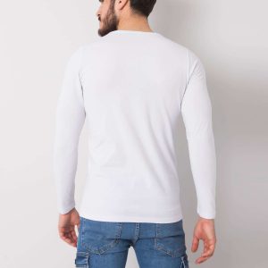 White men's longsleeve Dominic