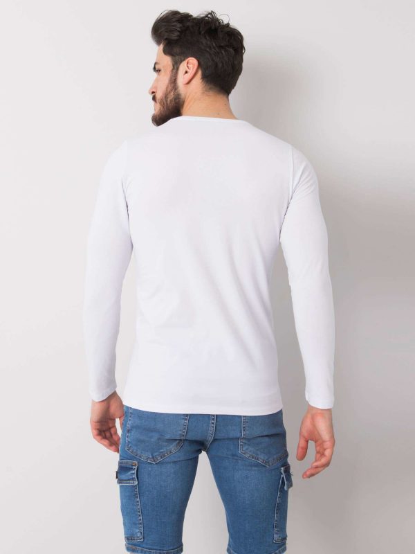 White men's longsleeve Dominic