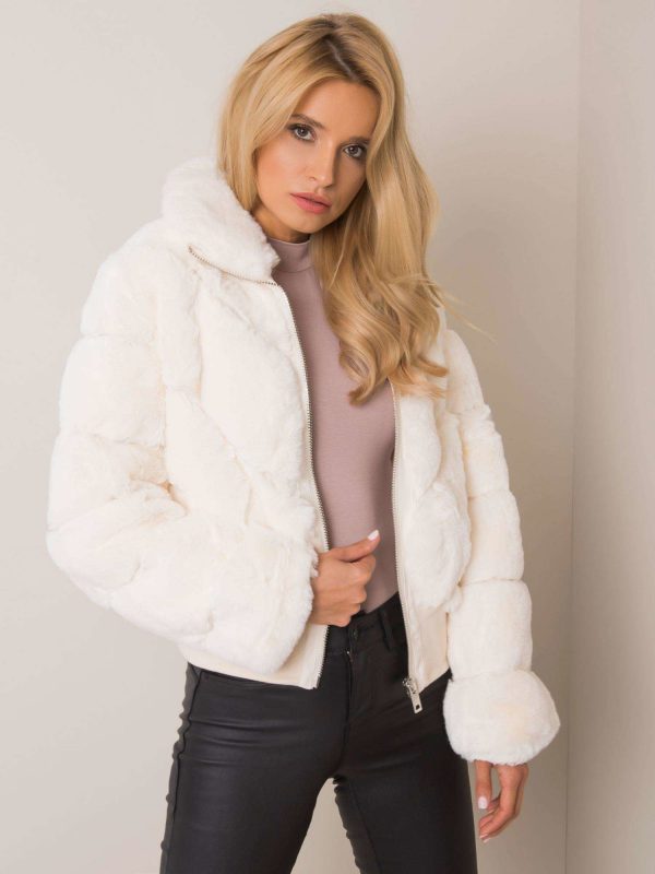 Ecru fur jacket Amelly