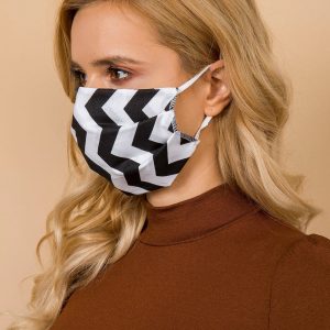 White and black reuse facial mask