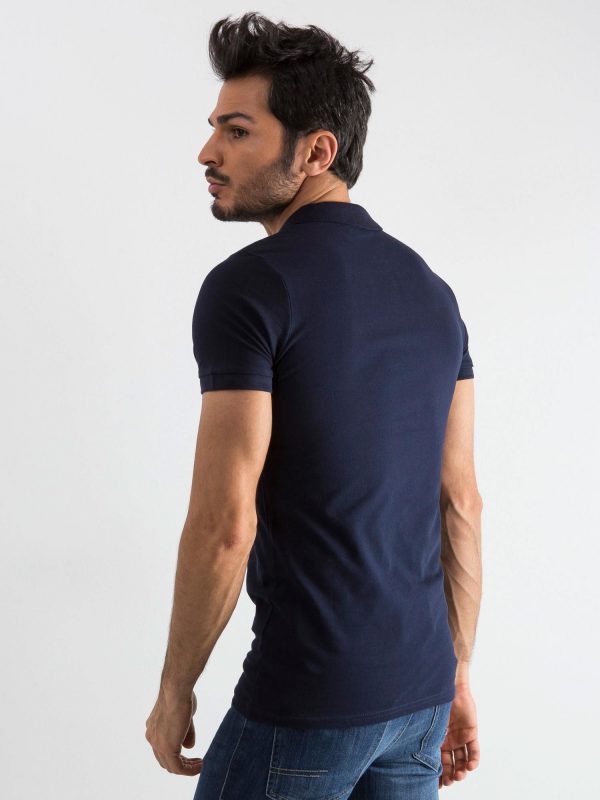 Navy Blue Men's Polo Shirt