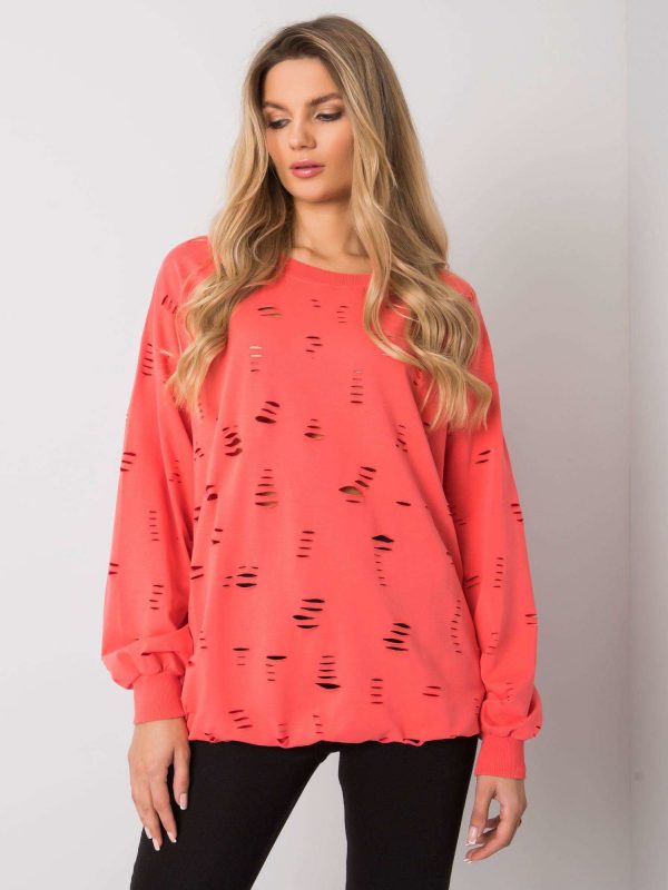 Coral Cotton Sweatshirt Catalina