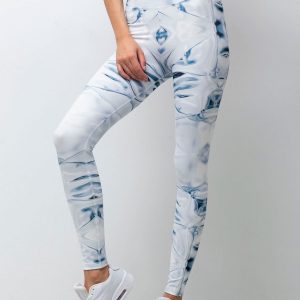 White & Blue Rhetorical Leggings