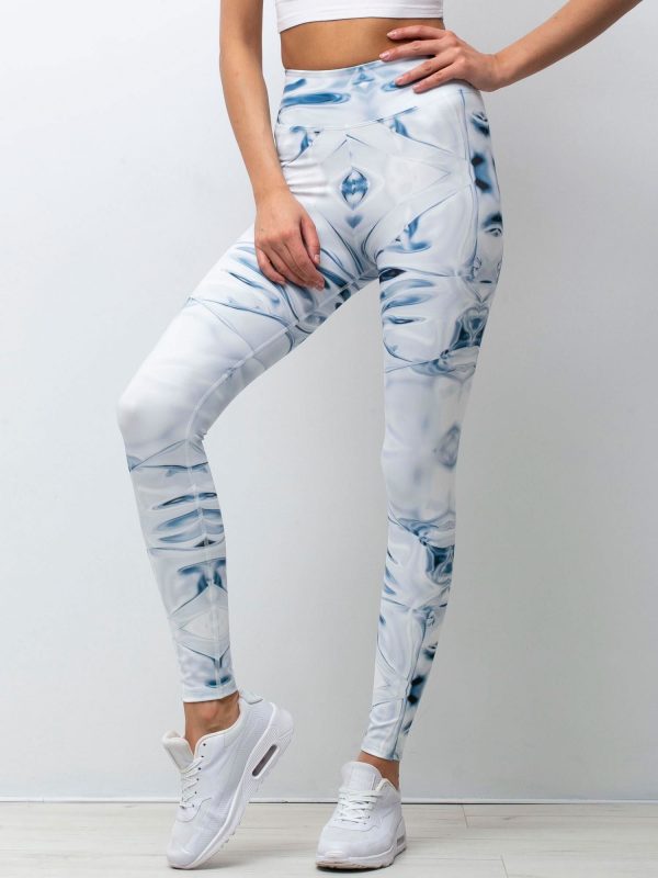 White & Blue Rhetorical Leggings