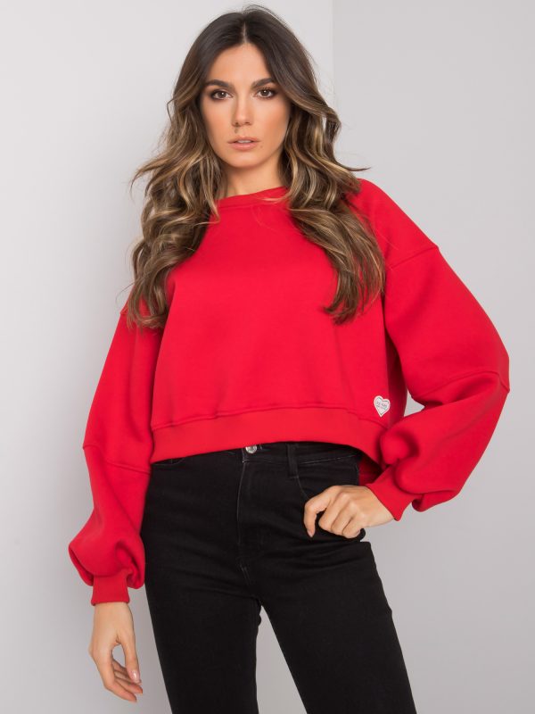 Red cotton sweatshirt Yessie RUE PARIS