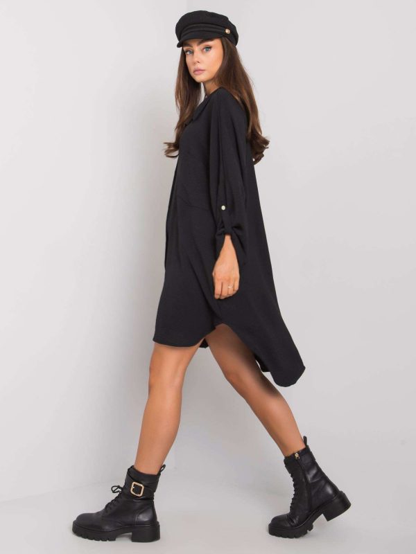 Elaria black oversize dress