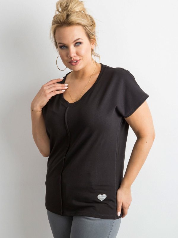 Black T-shirt PLUS SIZE