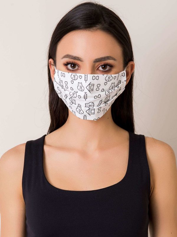 White Cotton Reuse Mask