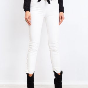 RUE PARIS White Pearl pants