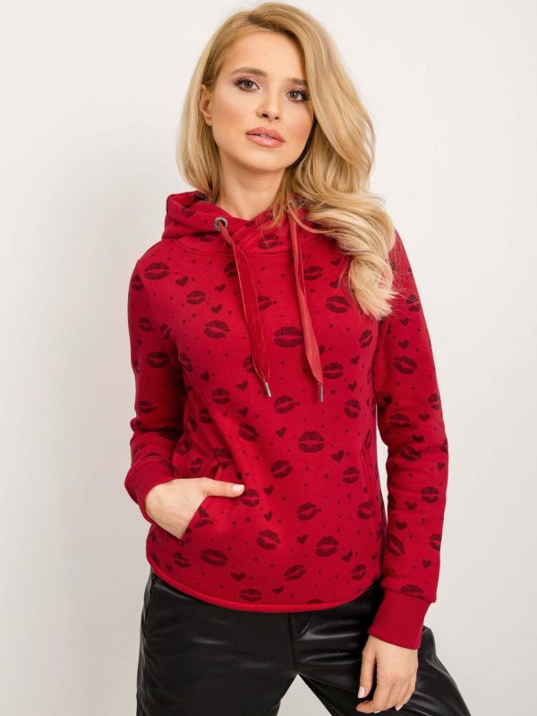 Dark red Raquel sweatshirt