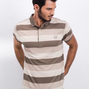 Cavalier men's beige polo shirt