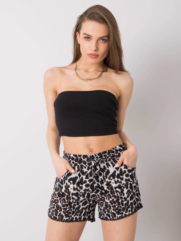 Black shorts for women Hilarie FRESH MADE