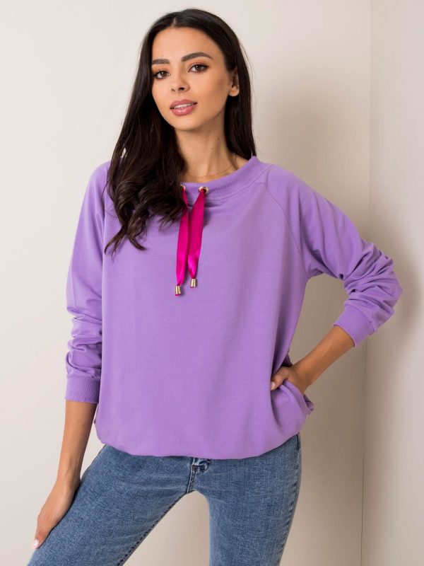 Lilac sweatshirt Aline RUE PARIS