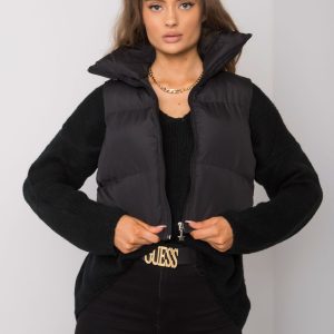 Black Gizelle Quilted Vest